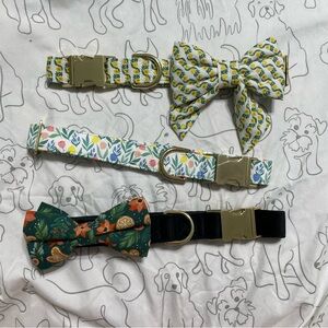 The Foggy Dog 4 Collar & 2 Bow Bundle